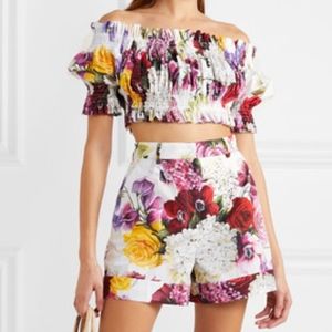 Dolce and Gabbana Cropped off-the-shoulder top